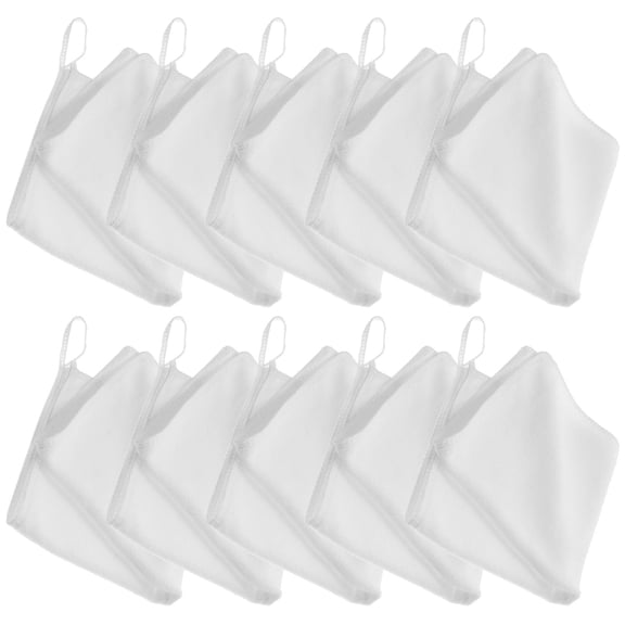 UPOUART 10Pcs White Absorbent Dish Towels Polyester Cloths for Kitchen Bathroom Table Cleaning