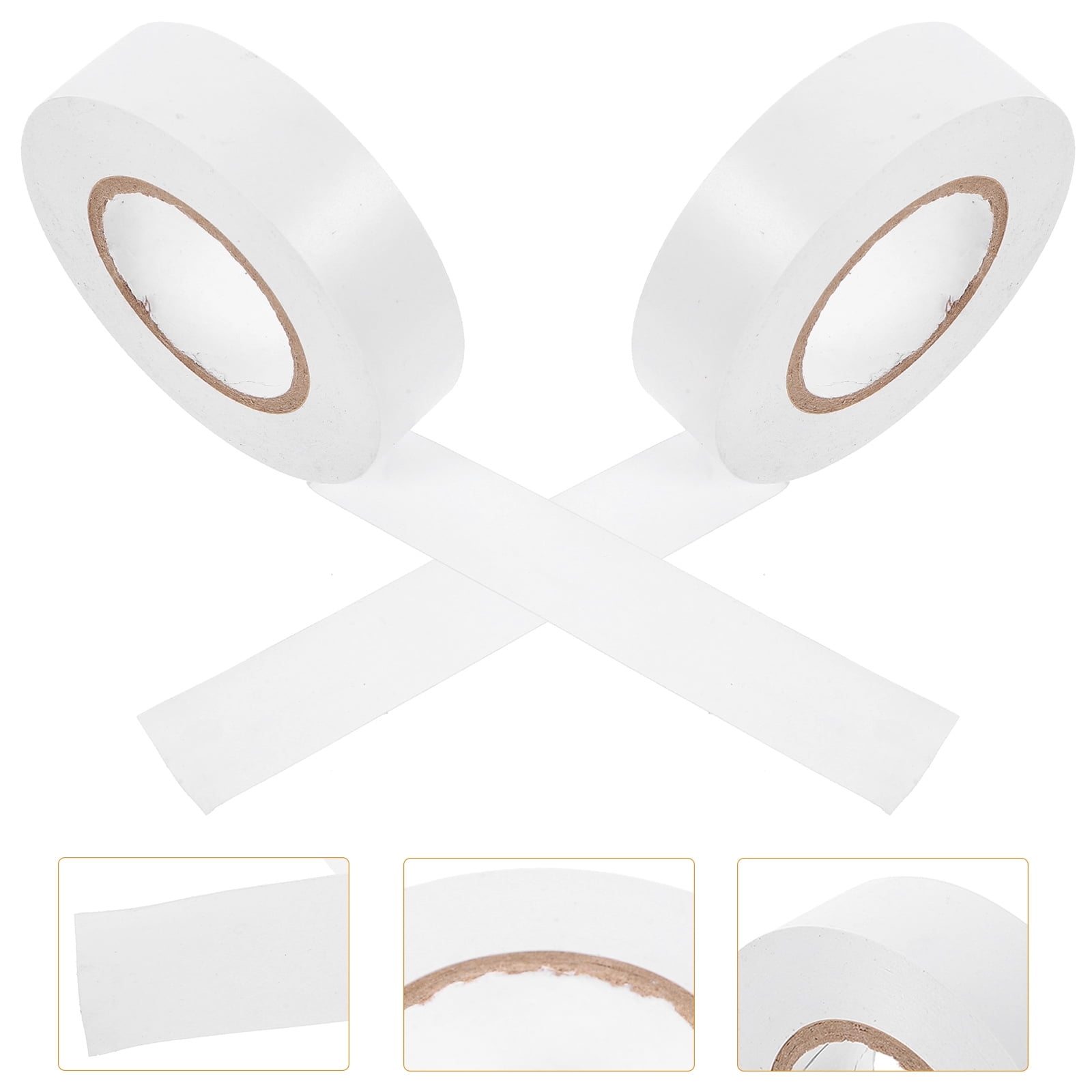 UPOUART 10Pcs White Electrical Tape Roll for Outdoor and Indoor Heat Resistant Applications