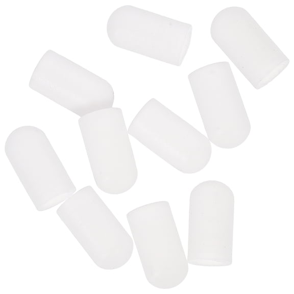 UPOUART Silicone Drumstick Mute Tips White Caps for Quiet Practice 10Pcs