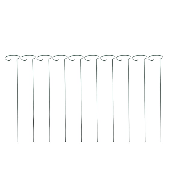 UPOUART 10pcs Support Plants Iron Garden Supplies Green for Healthy Growth