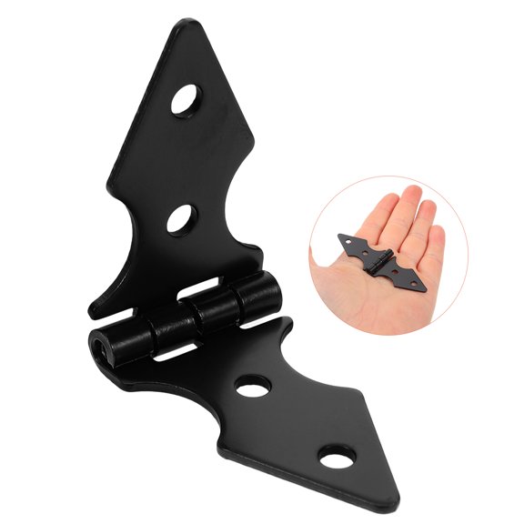 UPOUART Iron Garden Door Hinges Black Heavy Duty for Daily Use 10Pcs