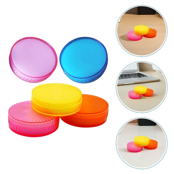 UPOUART 10-Pack Wet Finger Pads for Counting Money - Non- Sponge Assorted Colors, Office and Cash Handling Tool