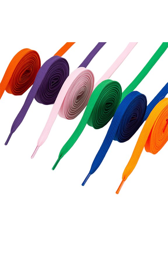 12 Pairs Lightweight Hollow for Sports and Casual Shoes, Polyester Shoe Strings