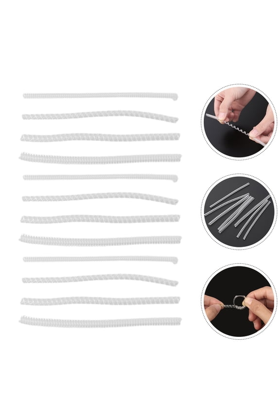 12Pcs Invisible Size Adjusters White Comfortable Durable Tightener for Loose Rings