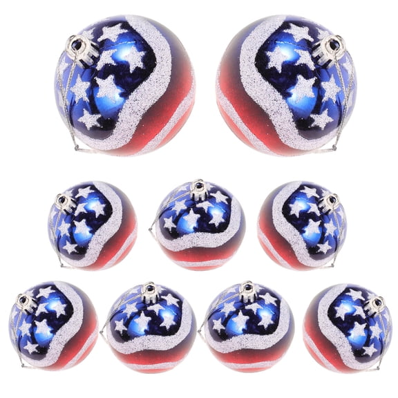 UPOUART American Independence Day Celebration Cartoon Round Ball Assorted Color 12Pcs