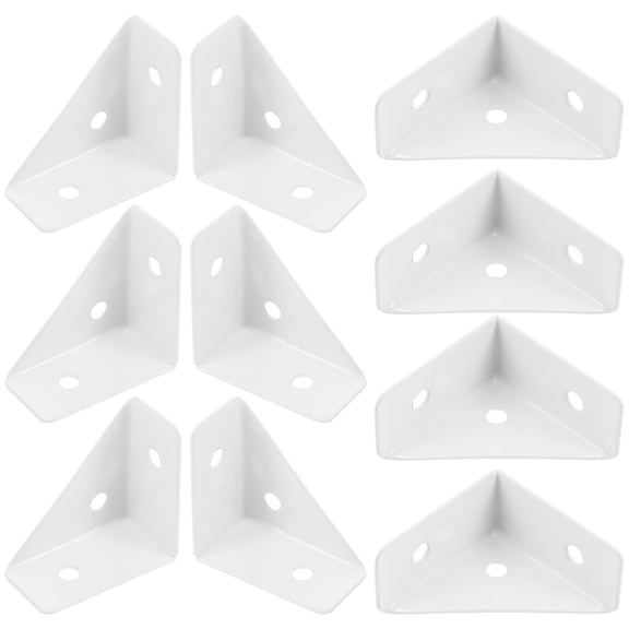 UPOUART 12Pcs White Corner Braces for Braces Enhancing Furniture Stability and Strength