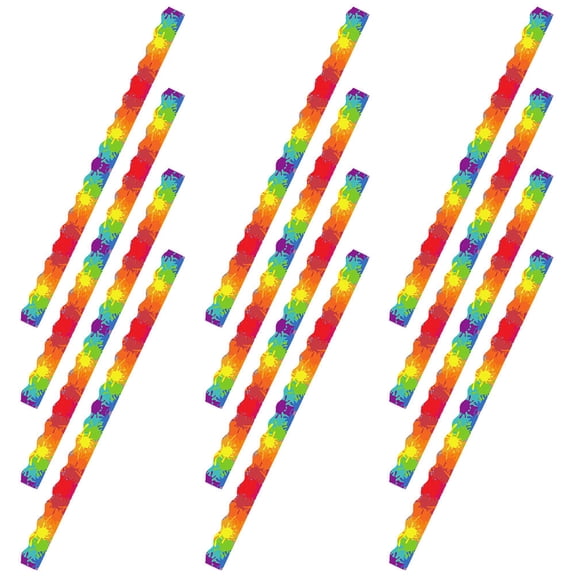 UPOUART 12pcs Border for Bulletin Board Multi Colored Soft Magnetic Material for Family Use