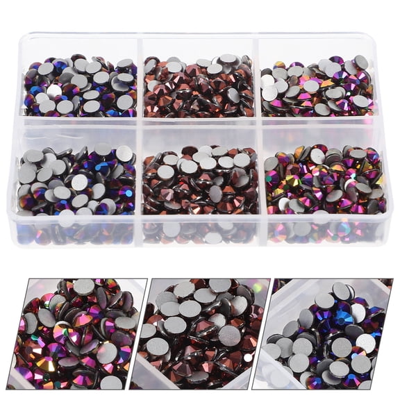 UPOUART 1440Pcs Iron on Rhinestones Assorted Gems for Decorating Garments and Accessories