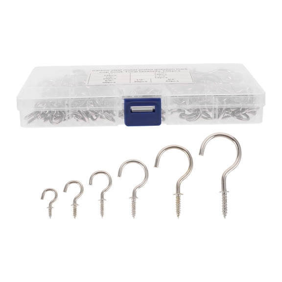 UPOUART 150Pcs Small Screw Hooks Nickel Plating Organizing for Daily Use Cups
