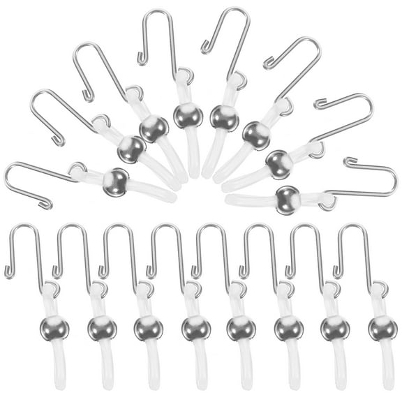 UPOUART Zipper Clip Zipper Holder Metal Silver 15Pcs