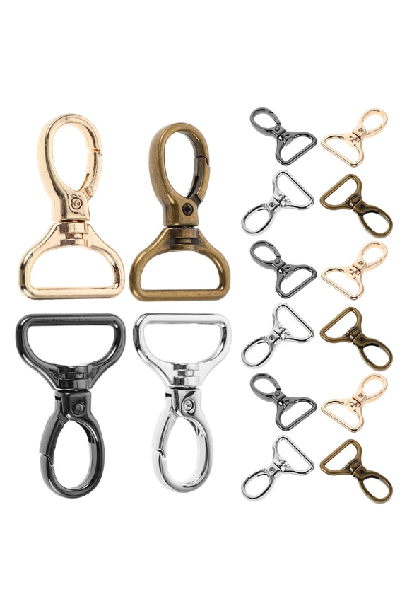 16Pcs Metal Swivel Lobster Clasps with Smooth Rotation for Keychains, Bags, Jewelry Making and Crafts