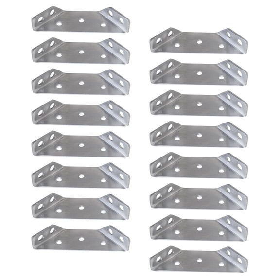 UPOUART Multipurpose Angle Brackets Stainless Steel Furniture Connectors 16Pcs