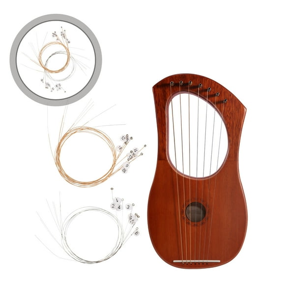 UPOUART 16Pcs Steel Lyre Strings Replacement For Musical Instruments Sound Durable Accessory