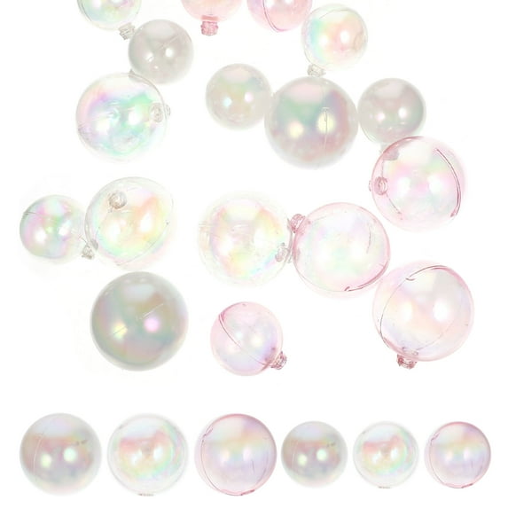 UPOUART 18Pcs Pink Plastic Balls For Cake Decorating Diy Wedding Cake Decor Birthday Parties And Anniversary