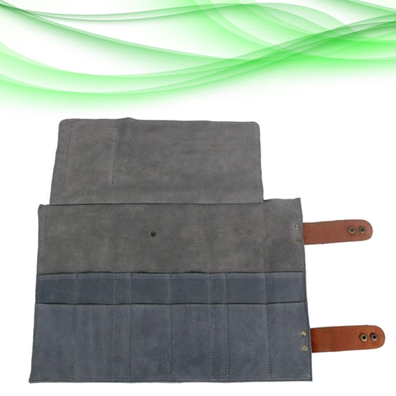 UPOUART Professional Shear Pouch Grey 12 Compartments Styling Tools Bag