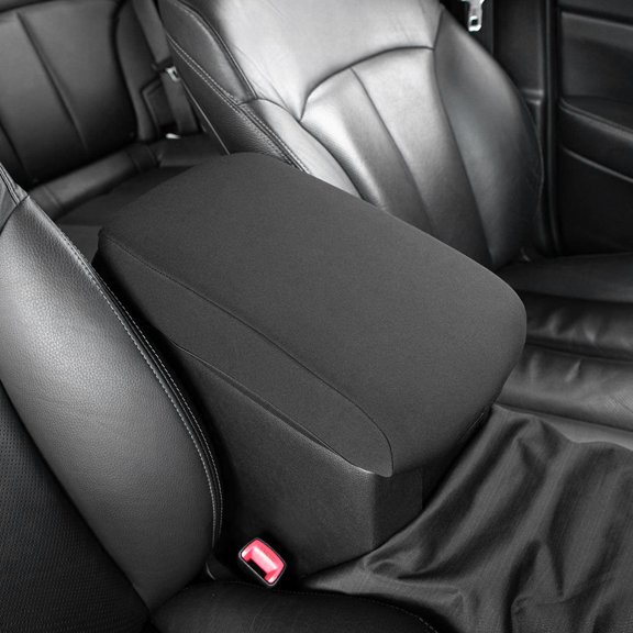 UPOUART 1Pack Custom Contoured Fit Black Neoprene Armrest Cover for Car Center Console Easy to Install 10.4X8.3in