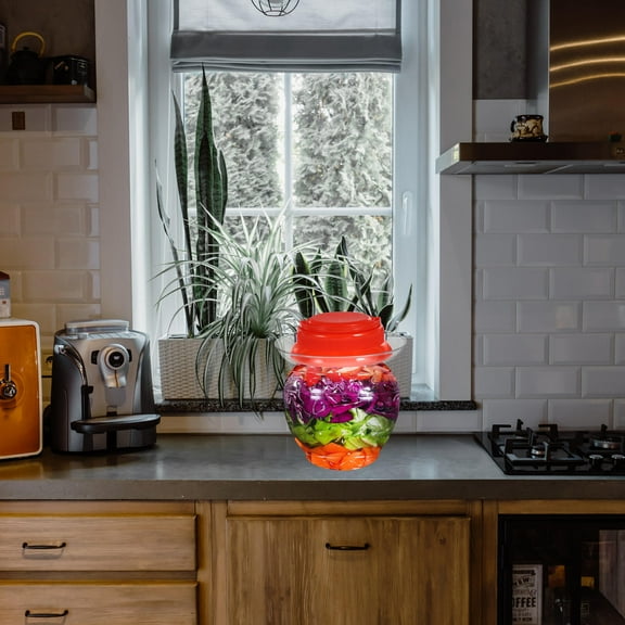 UPOUART Multi-Color PET Fermenting Jar Set for Sauerkraut, Pickles, and Home Fermentation 1 Set