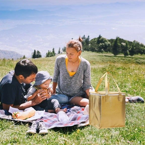 UPOUART Reusable Insulated Bag Food Bag Aluminum Foil Food Preservation Men Picnic 1Pcs