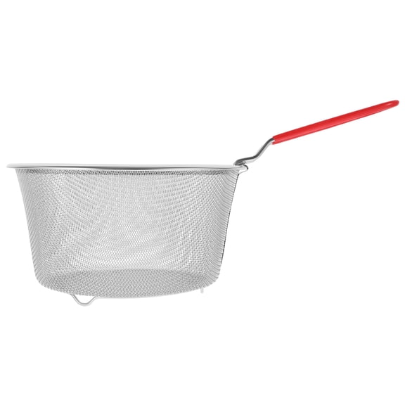 UPOUART Stainless Steel Deep Fryer Basket with Ergonomic Handle, Multipurpose Kitchen Frying and Cooking Tool for Home and Commercial Use