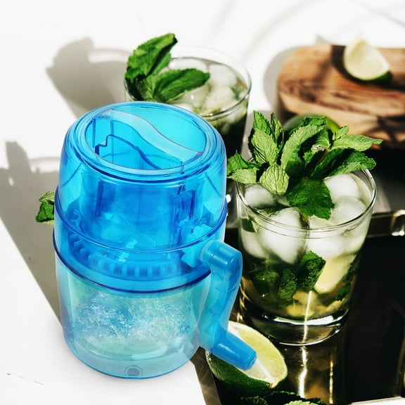 UPOUART 1Pack Hand Cranked Ice Chopper in Blue for and Outdoor Ice Crushing