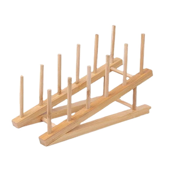 UPOUART 1Pack Multifunctional Kitchen Rack Bamboo Beige Draining for Household Users