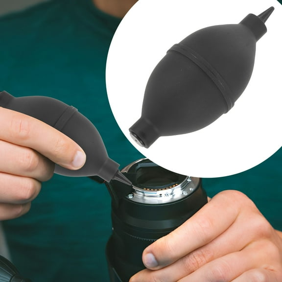 UPOUART 1Pack Round Silicone Air Blower for Camera and Lens Cleaning 12x5cm Professional Tool