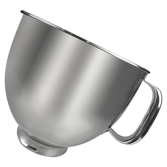 UPOUART 1Pack Stainless Steel Mixing Bowl 5L Capacity Flat Bottom Silver For Baking And Mixing