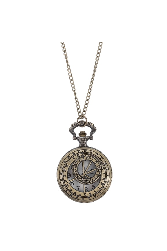 1Pack Vintage Pocket Watch With Golden Alloy For Time Telling Daily Use