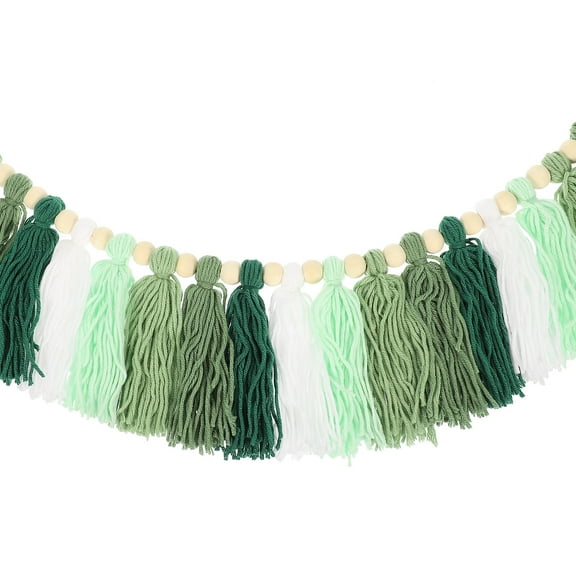 UPOUART 1Pack Wall Pendant Tassel Shape Assorted Color Cotton Thread For