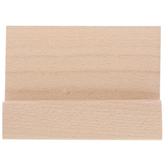 UPOUART Wooden Table Card Holder Beige Wood Material for Calendars Photos Versatile Slot 7mm