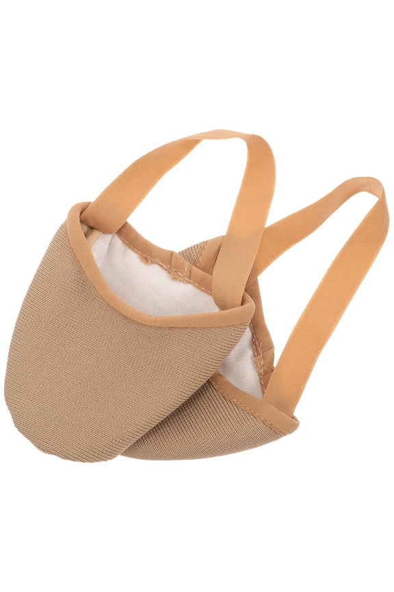 1Pair Ballet Dance Toe Covers with Forefoot Cushion and Anti Slip Comfortable Material