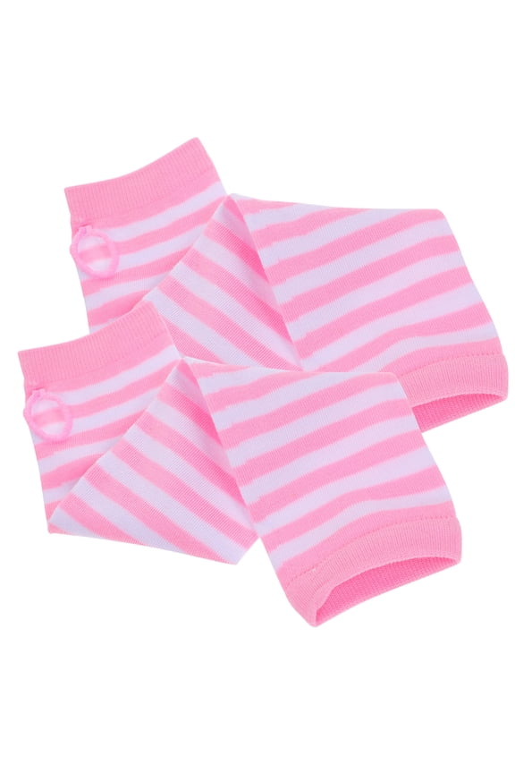 Stretchy Arm Warmers 1 Pair Knitted Oversleeves with Thumbhole for Comfortable Device Use and Outdoor Activities