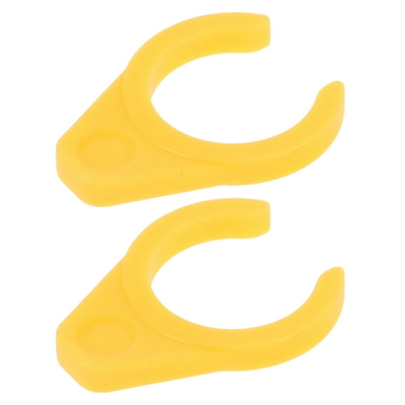 UPOUART 1 Pair Quick Release Pedal Locking Clips Yellow for Secure Fastening and Convenient Travel Use