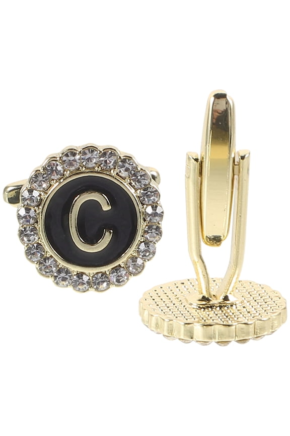 1Pair Small Clothes Cufflinks with Graceful Style and High Shine for Dress, Suit, and Windbreaker