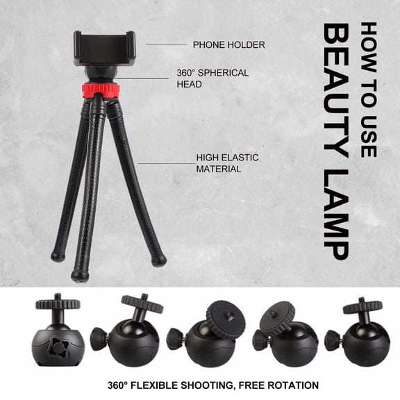 UPOUART 1Pc Black Broadcast Tripod with Corrosion Resistant Material for Clear Photos