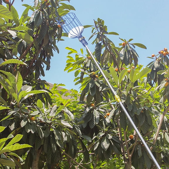 UPOUART 1Pc Blue Fruit Harvester Lightweight Outdoor Picker Device Labor Saving Practical Orchard Tool