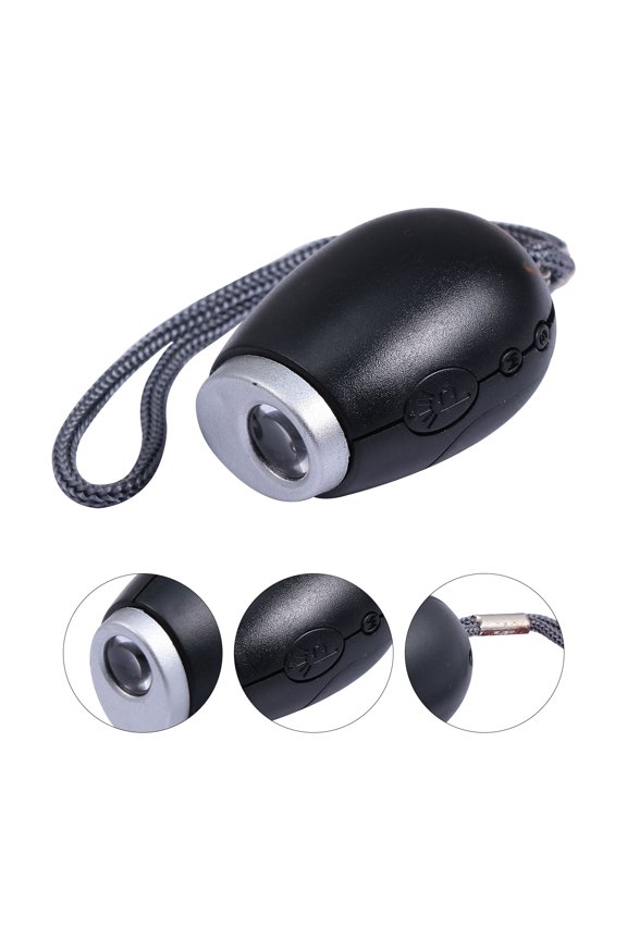 1Pc Digital Clock Portable Projection Time Display with Key Chain and Black Plastic Shell