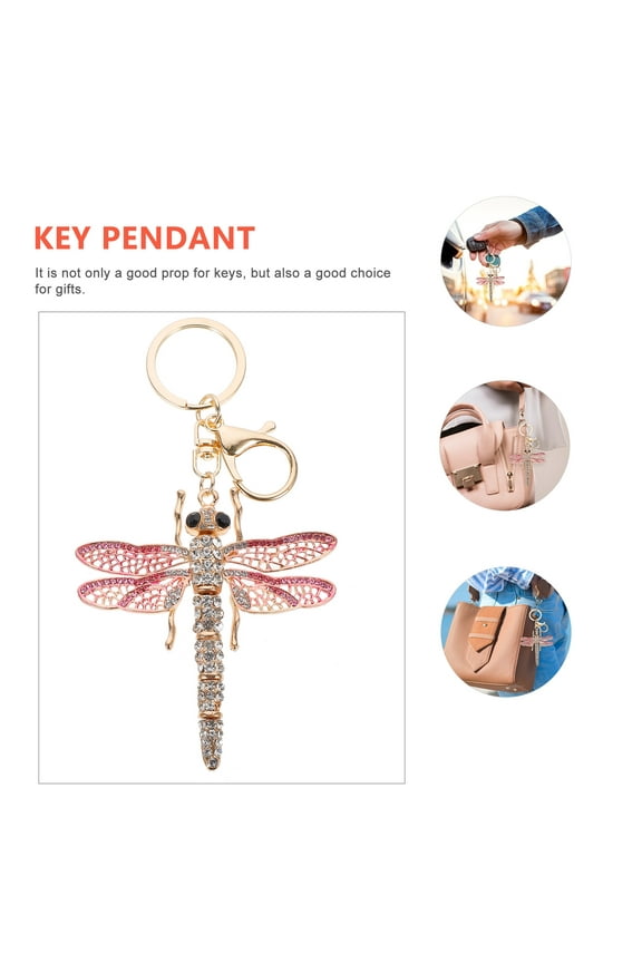 1Pc Dragonfly Keychain Accessories in Multi for Creative Design Daily Use
