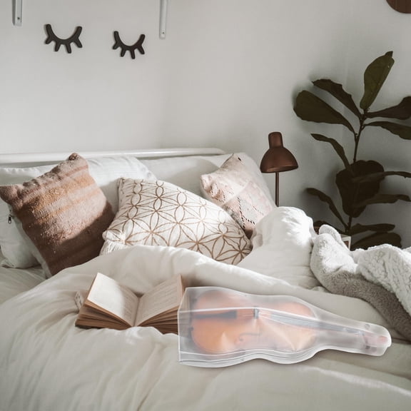 UPOUART 1Pc Durable White Violin Decorative Cover Protects Against Ash Sunlight Debris Easy to Clean