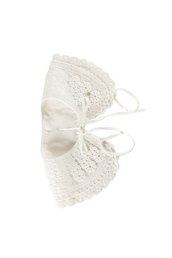 1Pc Embroidered Lace Fake Collar Shawl for Vest, , Jacket Decoration Accessory