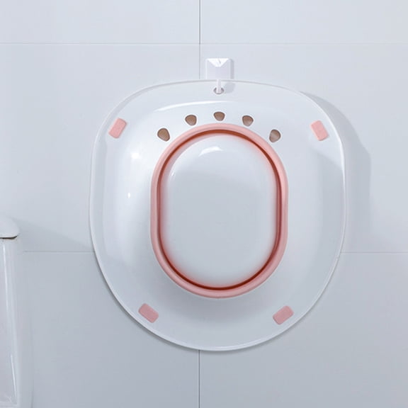 UPOUART White Foldable Maternal Toilet Basin Comfortable Hip Bath 1Pc