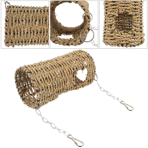 UPOUART 1Pc Pet Hamster Tunnel Hideaway Brown Nest Suitable for Chinchilla Guinea Pig Rats