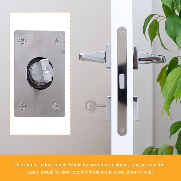UPOUART Stainless Steel Door Pivot Hinge with 360° Rotation, Hardware for Home and Office Door Installation