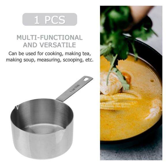 UPOUART Small Stainless Steel Induction Saucepan - 1 Piece Cooking Pot for Kitchen Use and Everyday Meals