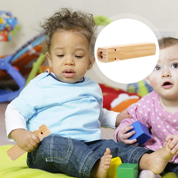 UPOUART 1Pc Whistle Toy Wood Musical Instrument for Kids with Train Sound Imitation during Christmas Celebration