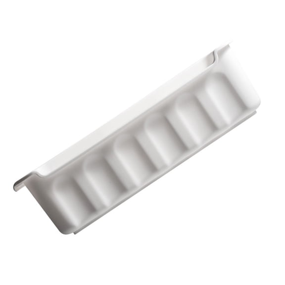 UPOUART White Kitchen Cabinet Storage Holder with Smooth Sliding Guide Rail, Organizer for Kitchen and Home