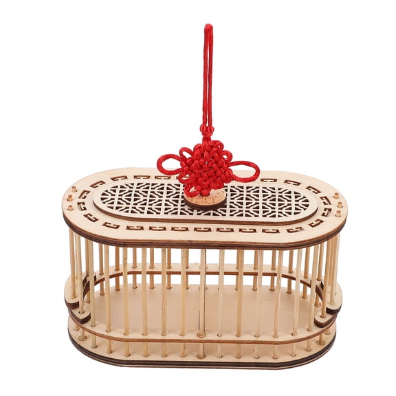 UPOUART 1Pc Wooden Grasshopper Cage Durable Brown Cricket Storage Box for Easy Use