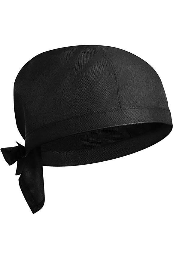 1Pcs Black Chef Cap for Catering Hat with Skin Friendly Comfort and Simple Style