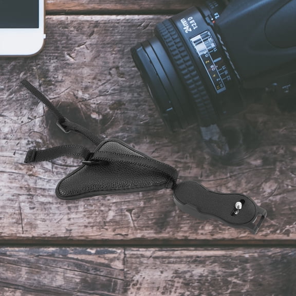 UPOUART Universal Black Camera Hand Strap with Padded Grip for and Mirrorless Cameras, Comfortable Secure Hold for Photography