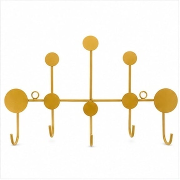 UPOUART Golden Iron Coat Rack, Heavy Duty, Home Use, Key and Clothes Hanger
